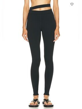ALO Yoga Airlift High-Waist All Access Black Leggings with Waist Cutout